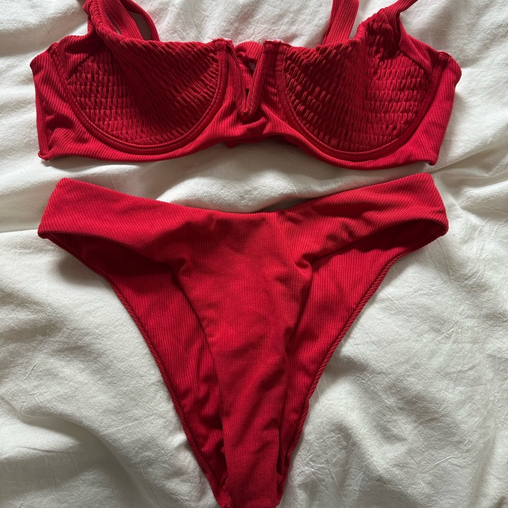 Zaful Vibrant Red Swimwear Top